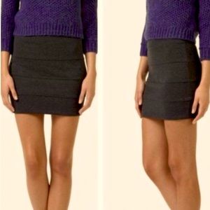 Aritzia Talula Black Bodycon Bandage Mini Skirt Size 4